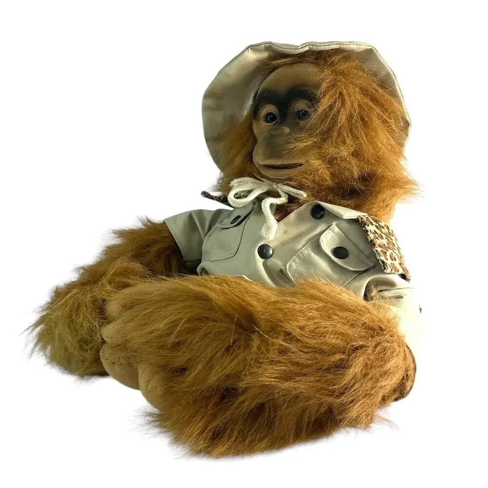 Vintage 1994 Rainforest Cafe Hosung Orangutan Body Puppet Squeaker 16”